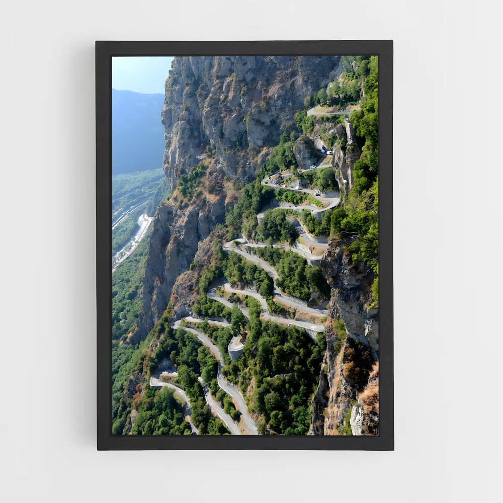 Poster Routes des Pyrénées – affiche Cyclisme (vue 2)